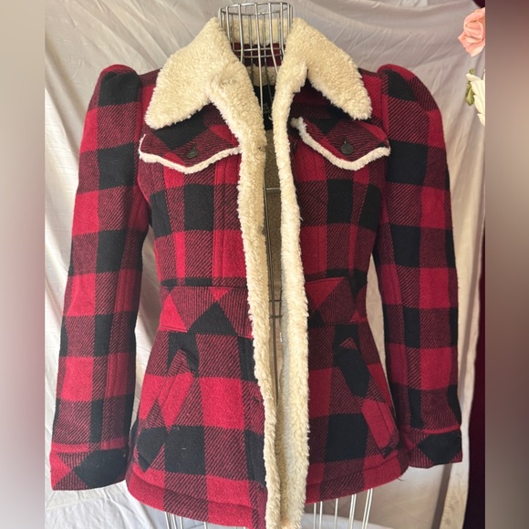 Marc Jacobs, Country Western, Lumberjack Jacket w Elegant Puff Shoulders, Small - Picture 1 of 9